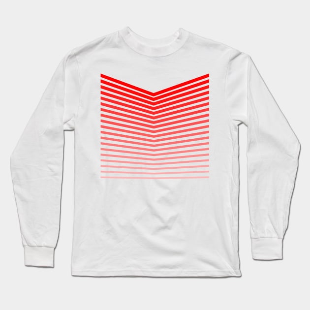 Graphic in red and grey. Long Sleeve T-Shirt by robelf